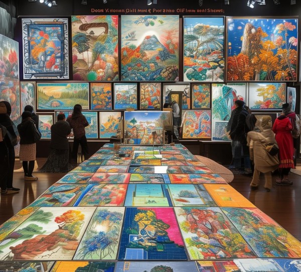 东阳数字油画展,艺术盛宴,传统与现代的融合艺术 东阳数字油画展,艺术盛宴,传统与现代的融合艺术